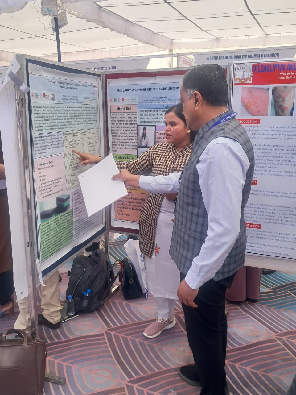 Faculty Members of Smt. Shardchandrika Suresh Patil College of Pharmacy, Chopda attended the IPS–IPSCON 2025 at Punjab University, Chandigarh also Presented a Research Poster at the Conference, showca